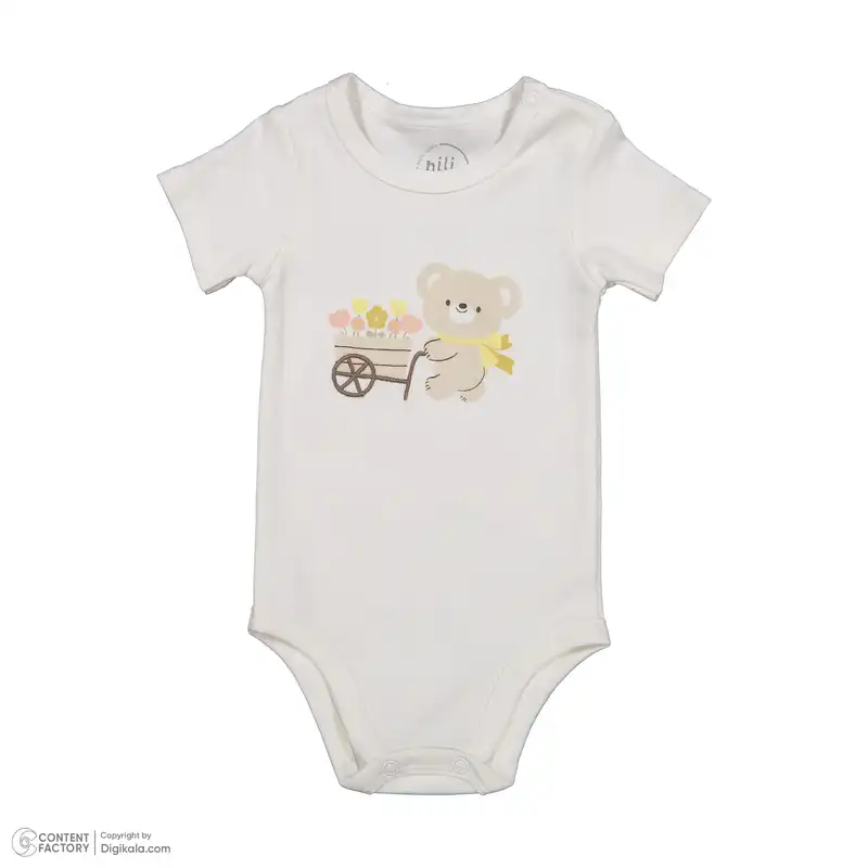 ست 3 تکه لباس نوزادی دخترانه نیلی مدل 4068