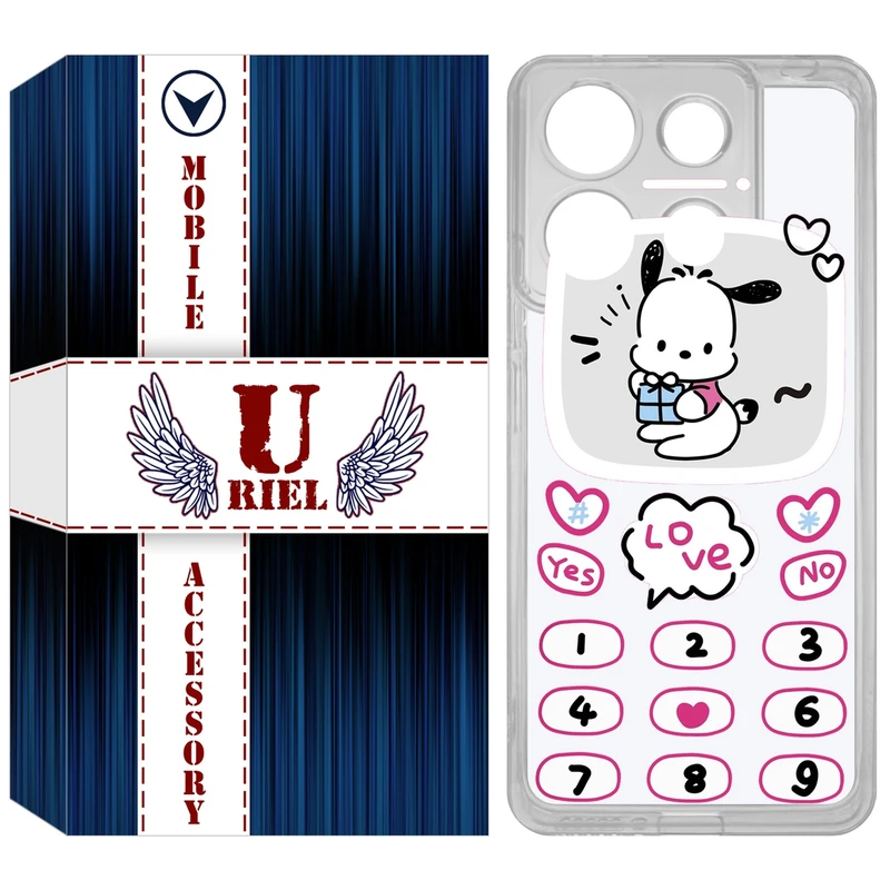 کاور یوریل مدل Clear کد 16 طرح موبایلی مناسب برای گوشی موبایل شیائومی Redmi Note 13 4G