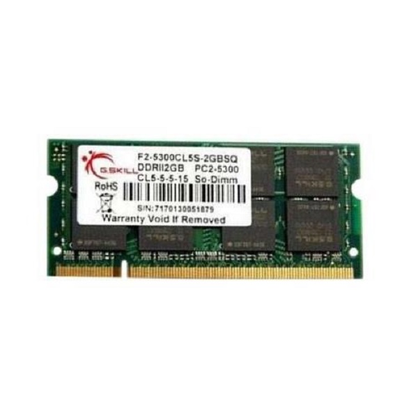 رم لپتاپ DDR2 تک کاناله 667 مگاهرتز CL5 جی اسکیل مدل PC2-5300 ظرفیت 2 گیگابایت