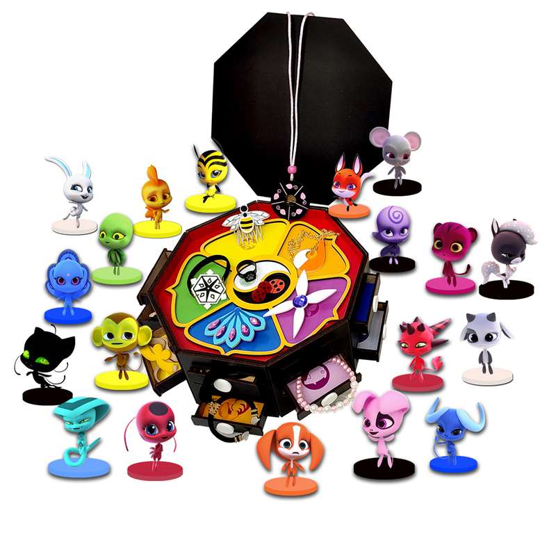 اسباب بازی زینتی مدل جعبه میراکلس مجموعه 38 عددی