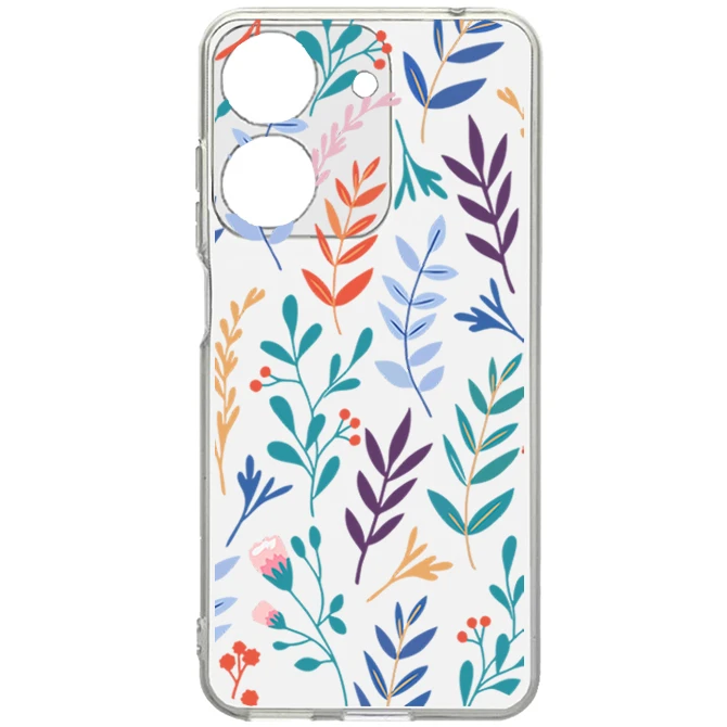 کاور طرح Tiny Leaves مناسب برای گوشی موبایل شیائومی Poco C65 