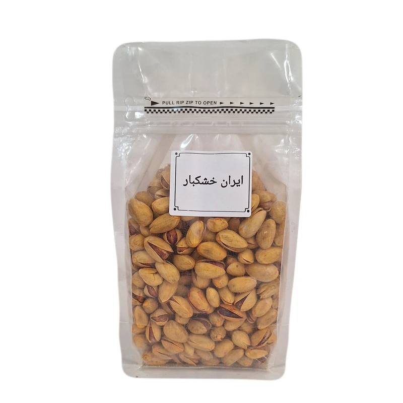 پسته اکبری زعفرانی شور ایران خشکبار - 500 گرم