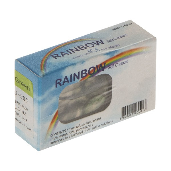 لنز چشم رینبو مدل 211 رنگ سبز دور دار