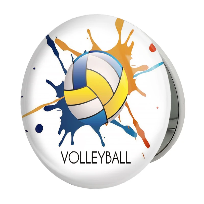 آینه جیبی خندالو طرح والیبال مدل تاشو کد 10010 