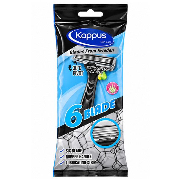 خودتراش مردانه کاپوس اسکین کر مدل 6 Blade شش تیغه
