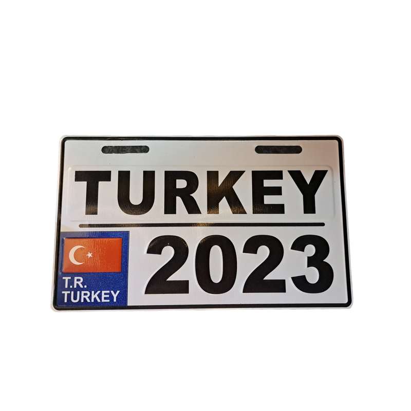 پلاک موتور سیکلت کد TURKEY/2023