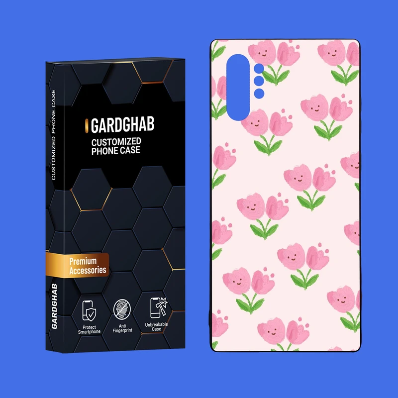 کاور گارد قاب مدل دورژله ای پشت گلس دخترانه مناسب برای گوشی موبایل سامسونگ Galaxy Note 10 Plus