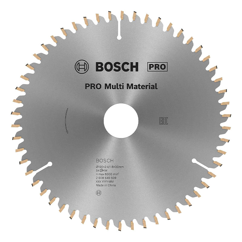 صفحه برش مولتی متریال حرفه ای مدل Multimaterial - 190mm کد 2608640509