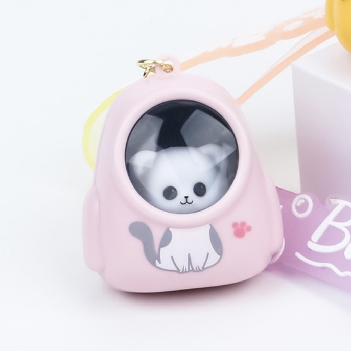 جاکلیدی طرح کیف پت چراغ دار و گربه