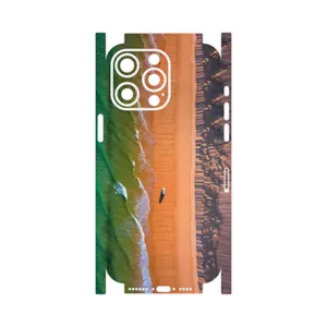MAHOOT Beach and Green Sea-FullSkin Cover Sticker for Apple iPhone 15 Pro Max