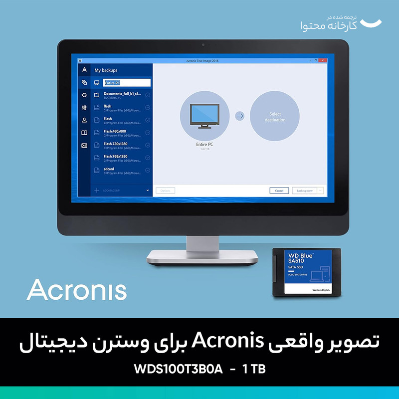 قیمت و خرید اس اس دی اینترنال وسترن دیجیتال مدل Blue WDS100T3B0A ظرفیت ...