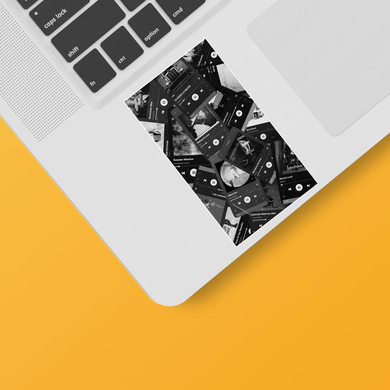 استیکر لپ تاپ و موبایل بووم طرح اهنگ های معروف کد N30
