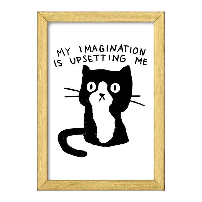 تابلو خندالو طرح گربه خلاق کد 29316