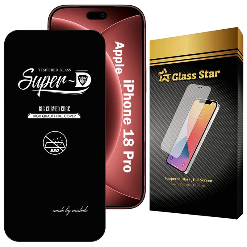 محافظ صفحه نمایش گلس استار مدل SUPERDNS مناسب برای گوشی موبایل اپل iPhone 18 Pro 