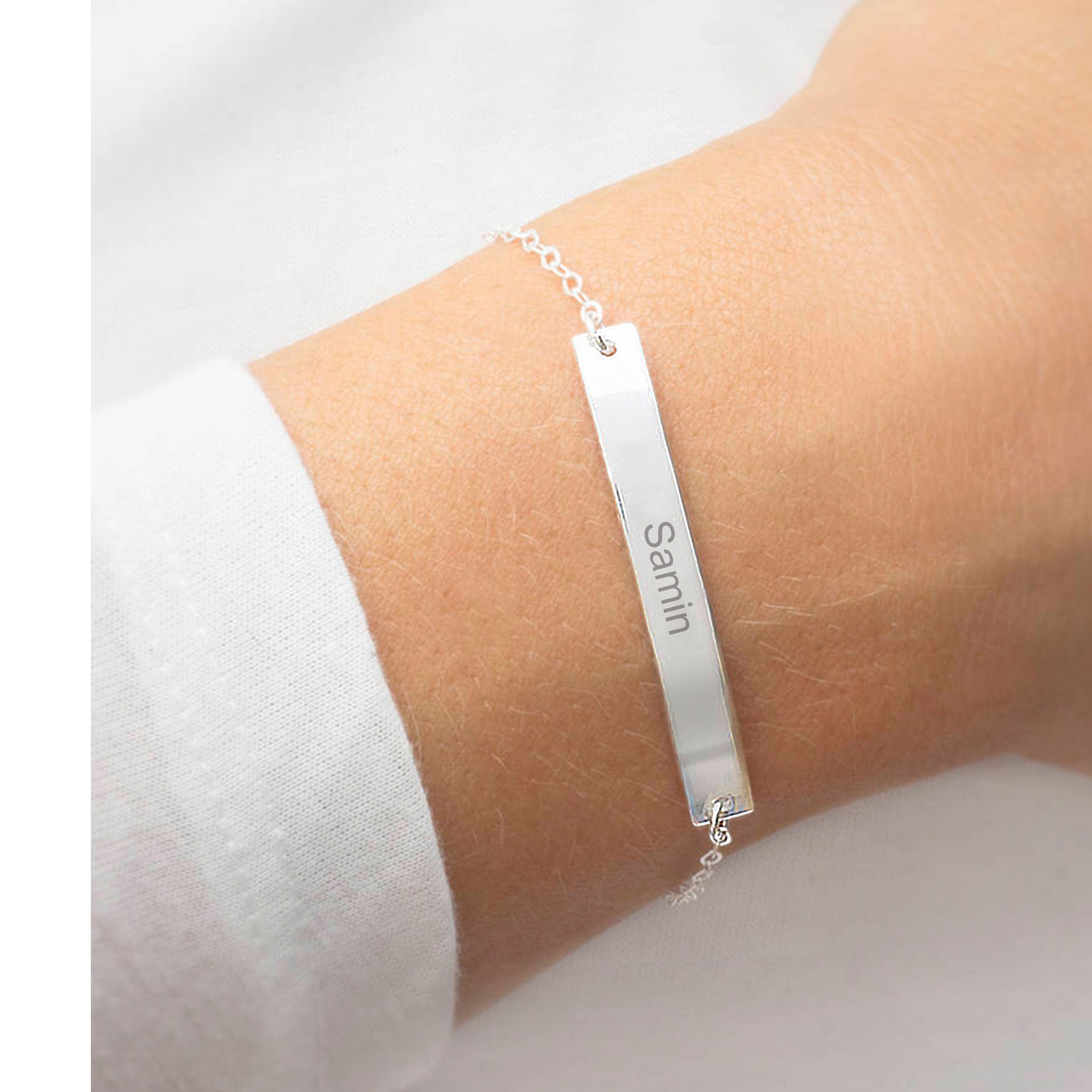 دستبند نقره زنانه ترمه ۱ مدل ثمین کد DN 068