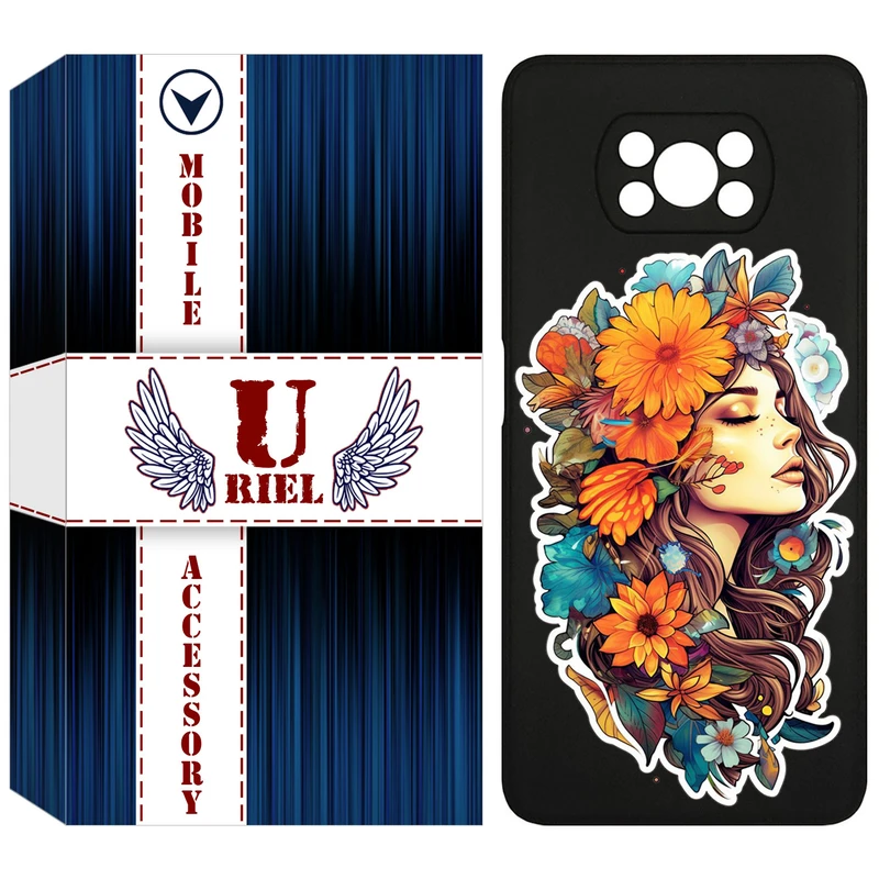 کاور یوریل مدل KSH کد 52 طرح دختر مناسب برای گوشی موبایل شیائومی Poco X3 / Poco X3 Pro