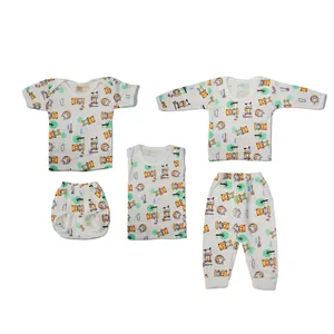 ست 5 تکه لباس نوزادی مدل جنگل