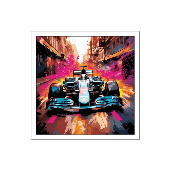 تابلو نوری بکلیت طرح ماشین مسابقه رالی مدل W-MID-17278