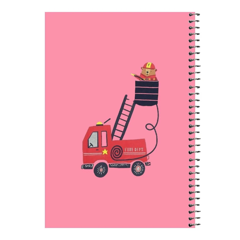 دفتر مشق 80 برگ اس جی مدل خرس آتش نشان   