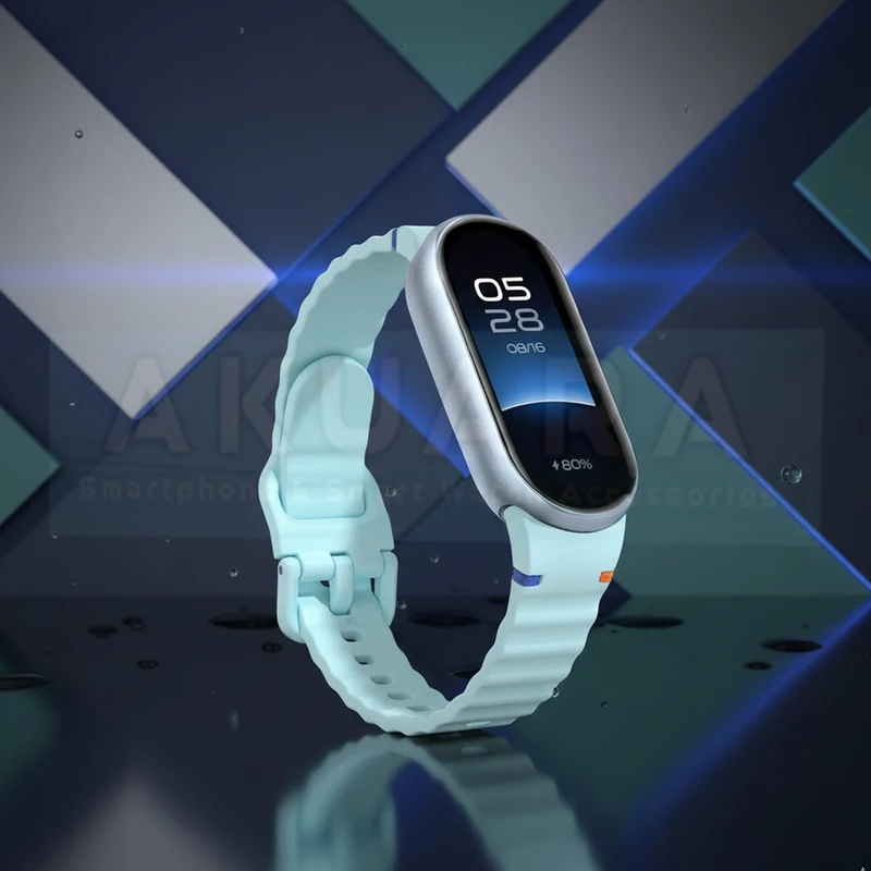عکس شماره 13 : بند آکوآرا مدل newvmb مناسب برای ساعت هوشمند شیائومی mi band 8-9-10 12mm