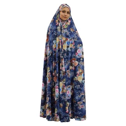چادر نماز حجاب فاطمی مدل گلبوته کوبیسم سوپر سافت گیاهی کد 0001