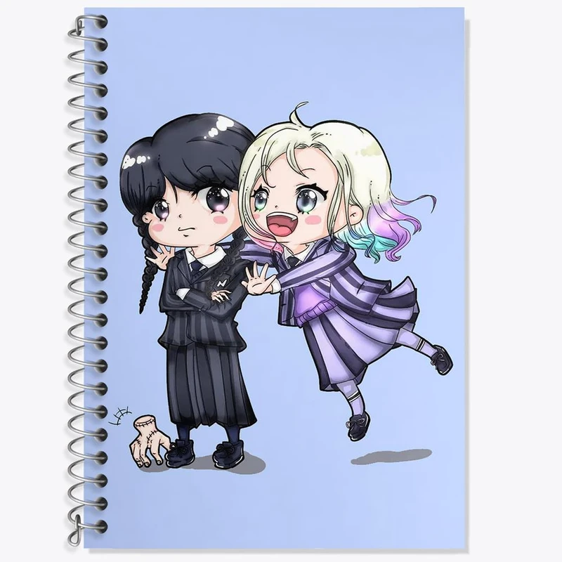 دفتر لغت 50 برگ خندالو مدل سریال ونزدی Wednesday کد 25188