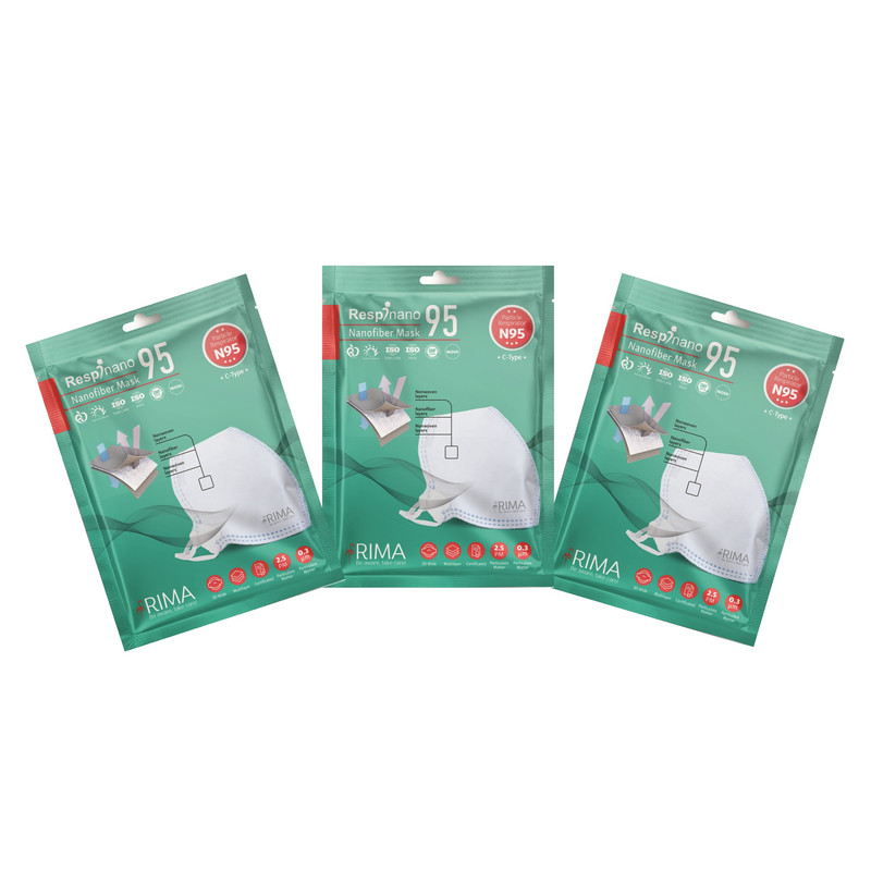 ماسک تنفسی ریما مدل  N95 بسته 3 عددی