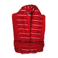 حوله پالتویی ارغوان مدل تن پوش راه راه سایز 135