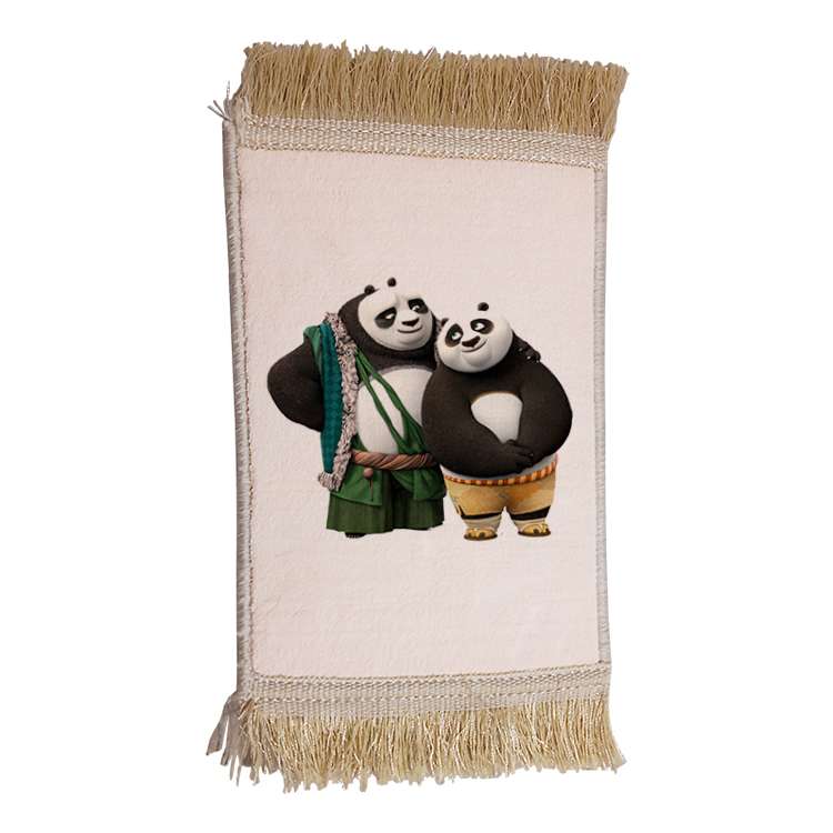 فرش ماشینی دیوارکوب مدل پاندا کونگ فو کار کد 60