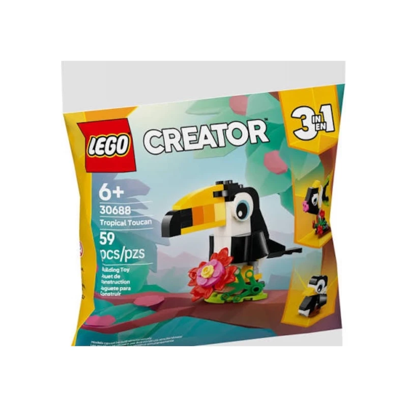 لگو 59 تکه سری کریتور مدل Tropical Toucan کد 30688