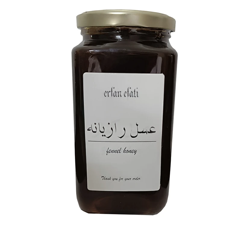 عسل رازیانه بدون تغذیه کل چرمی - 980 گرم
