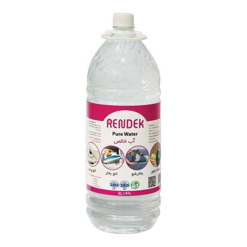 آب مقطر رندک مدل RENDEK PURE WATER حجم 3000 میلی لیتر