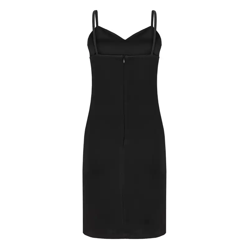 سارافون زنانه سرژه مدل دوبند کد 205451 رنگ مشکی