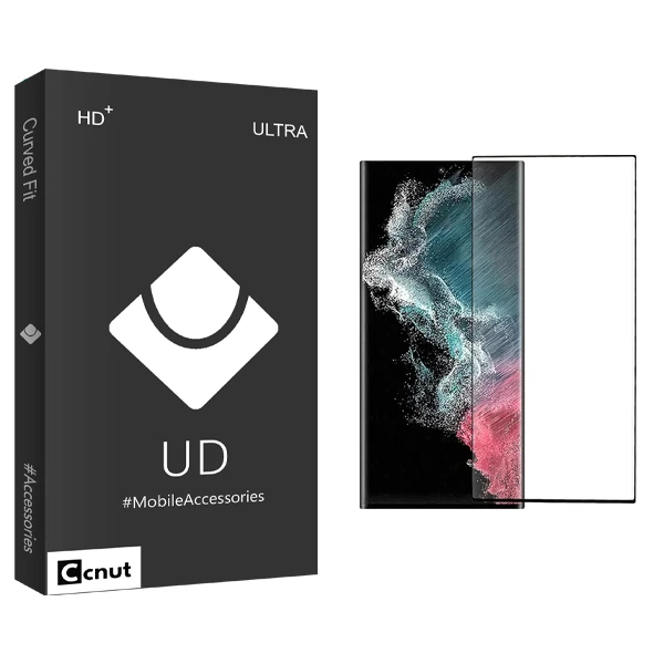 محافظ صفحه نمایش شیشه ای کوکونات مدل UDB FLGL مناسب برای گوشی موبایل سامسونگ Galaxy S23 Ultra