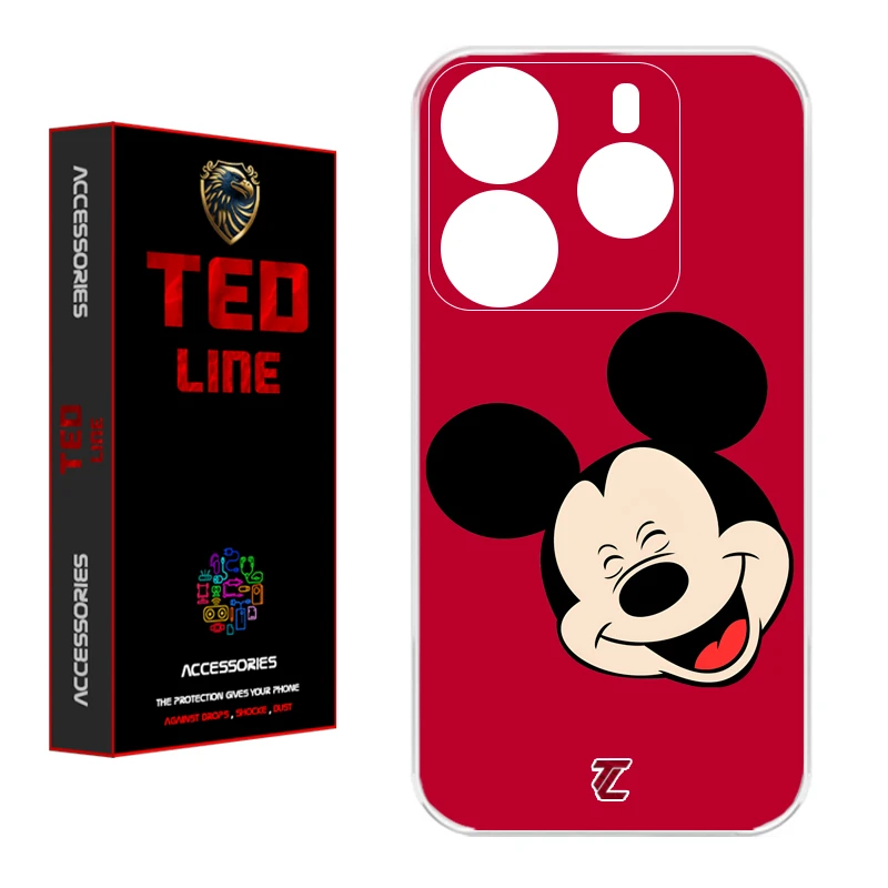کاور تدلاین طرح میکی موس کد 1213 مناسب برای گوشی موبایل شیائومی Redmi Note 14 4G