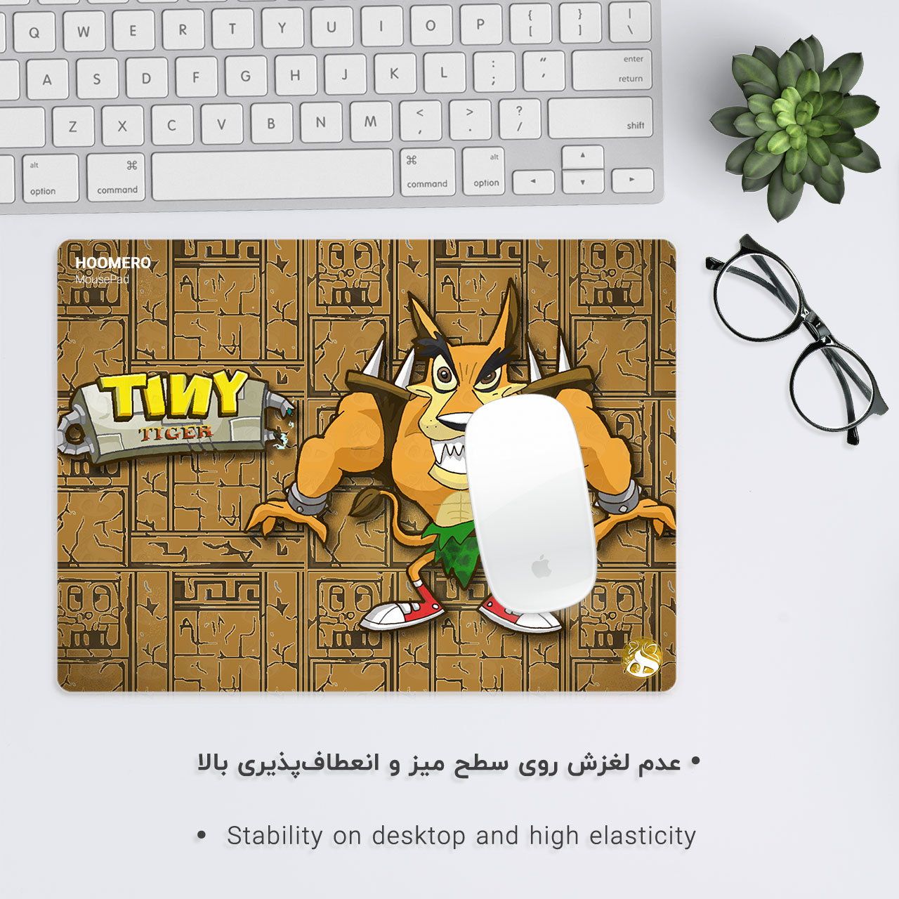 ماوس پد هومرو مدل A3946 طرح کراش باندیکوت