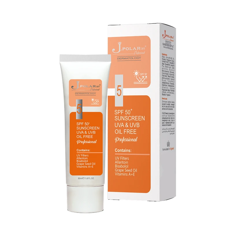 کرم ضد آفتاب بدون رنگ جی.پلار SPF50 مدل Professional مناسب انواع پوست حجم 50 میلی لیتر