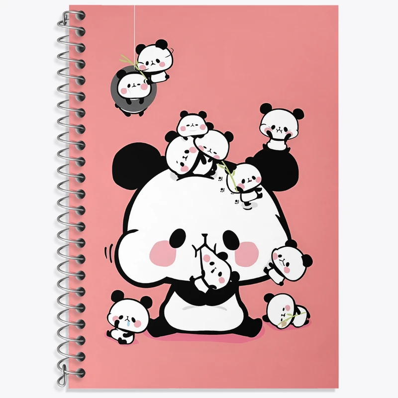 دفتر نت موسیقی 50 برگ خندالو طرح پانداهای کیوت کد N4054