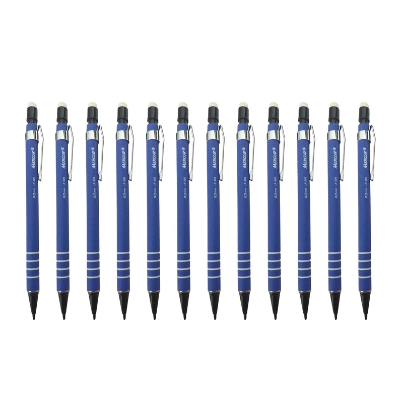 مداد نوکی 0.7 میلی متری مدل MERCUR کد LP - 307307 بسته 12 عددی