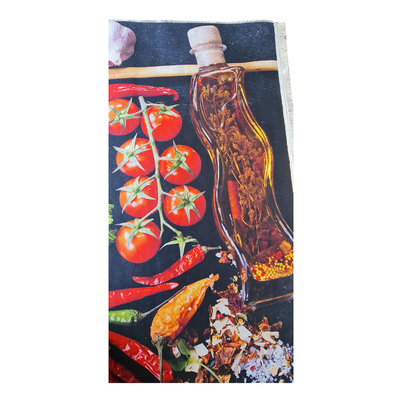 فرش پارچه ای مدل فرشینه طرح آشپزخانه کد 4090