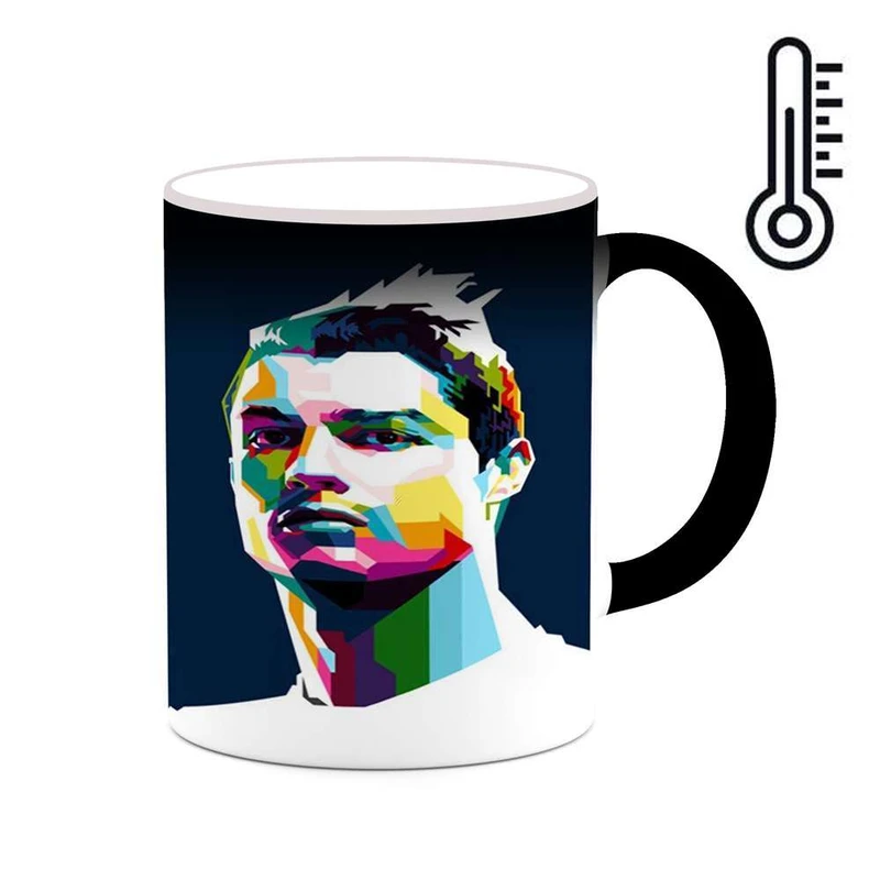 ماگ حرارتی کاکتی مدل کریستیانو رونالدو کد mgh24873