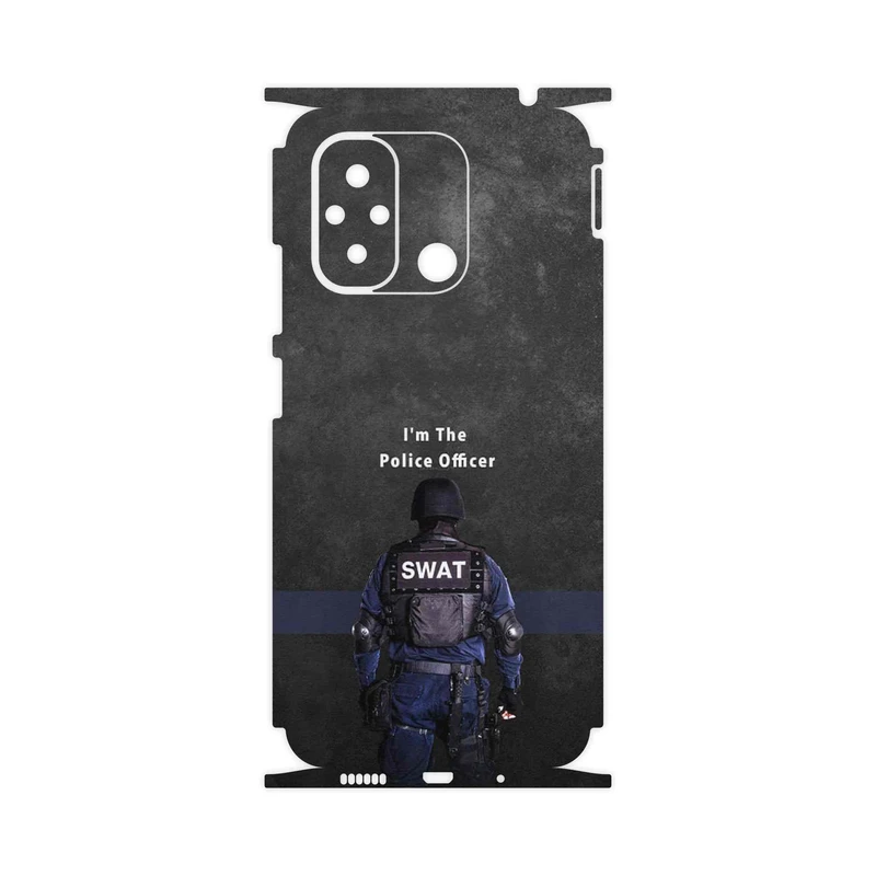 برچسب پوششی ماهوت مدل Police Officer-FullSkin مناسب برای گوشی موبایل شیائومی Redmi 12C