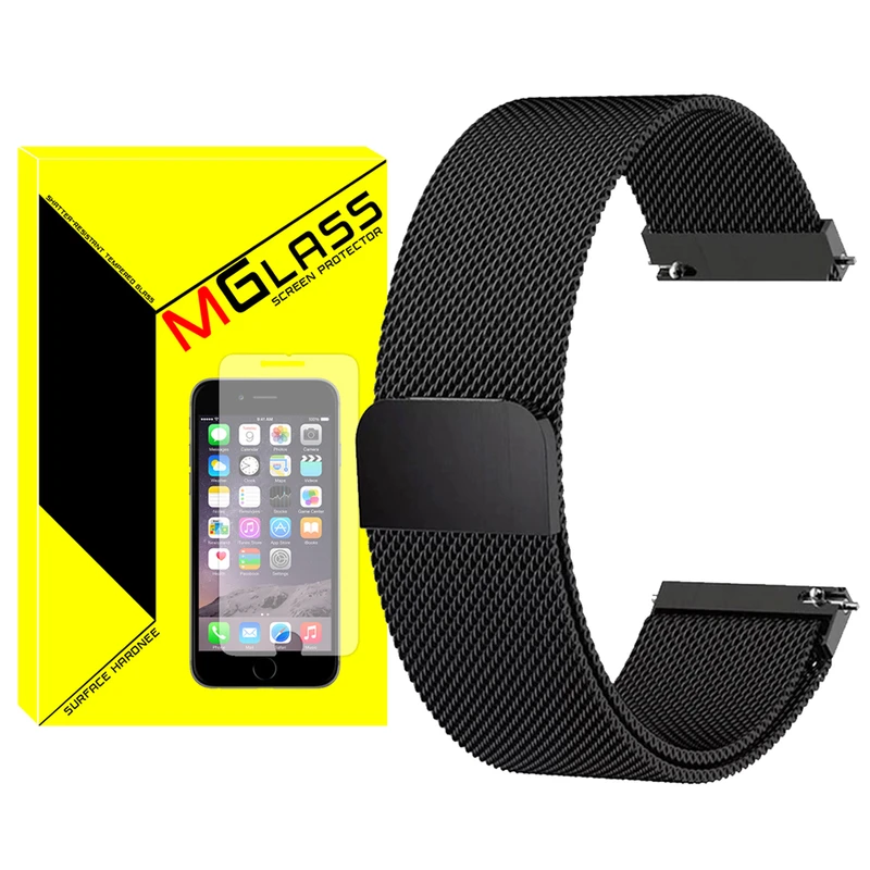 بند ام‌گلس مدل Milanese MG مناسب برای ساعت هوشمند جوی روم JR-FT3 Pro