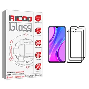ricoo +HD Screen Protector For Xiaomi Redmi 9 Pack Of 3