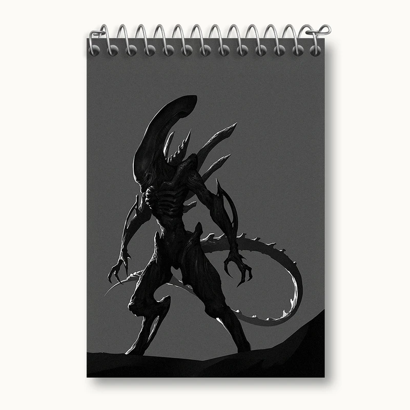 دفتر یادداشت 50 برگ خندالو مدل بازی بیگانه (Alien) کد 32785