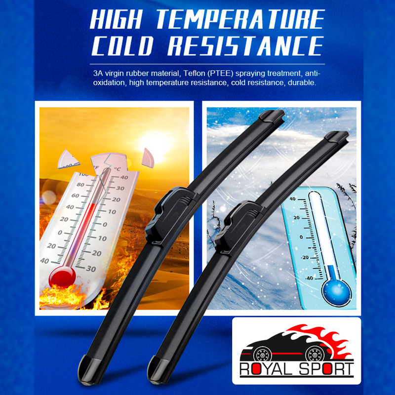 تیغه برف پاک‌کن رویال اسپرت مدل FLAT PRO مناسب برای رانا پلاس بسته 2 عددی