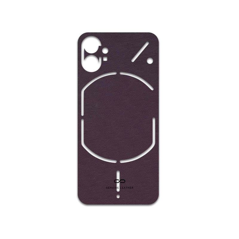 برچسب پوششی ماهوت مدل Purple-Leather مناسب برای گوشی موبایل ناتینگ Phone 1