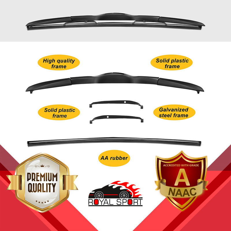 تیغه برف پاک‌کن رویال اسپرت مدل HYBRID PLUS مناسب برای دنا پلاس بسته 2 عددی