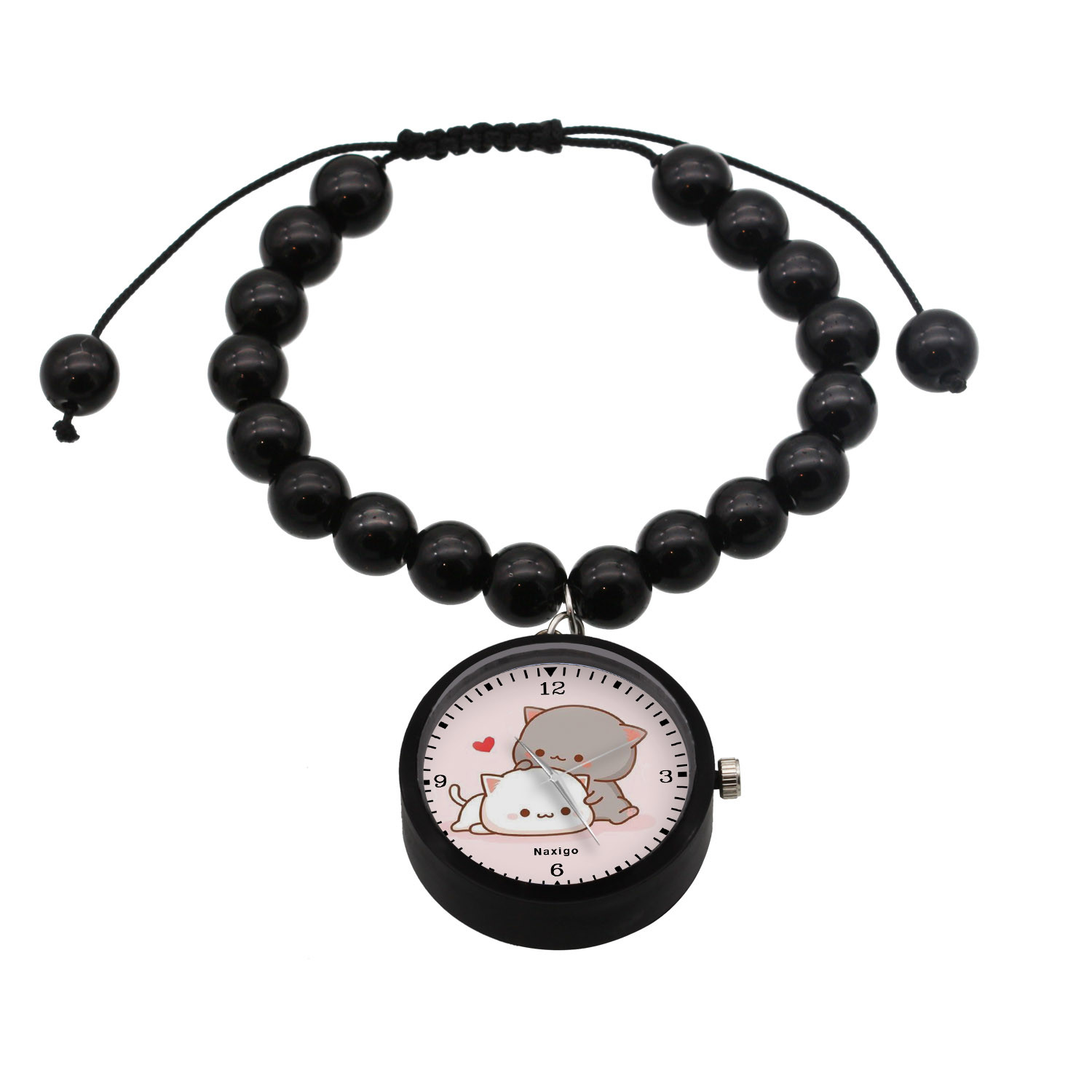ساعت مچی عقربه ای ناکسیگو مدل گربه ملوس کد BF12537 ساعت مچی عقربه ای ناکسیگو مدل گربه ملوس کد BF12537