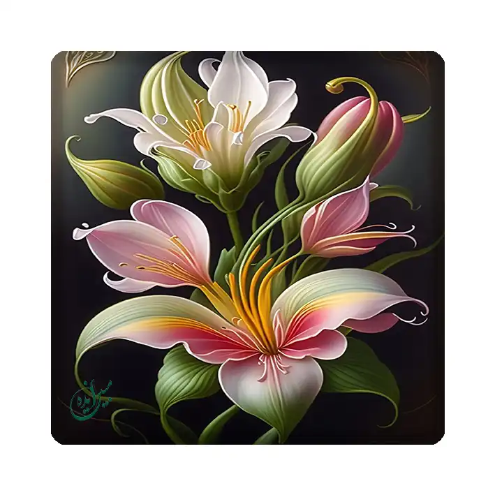 کاشی مبین ایده مدل گل kh10 کد 1395